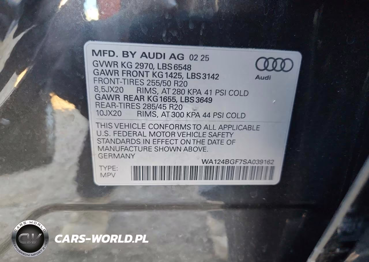 2025 Audi Q6 E-Tron Premium Plus VIN:WA124BGF7SA039162 - 13