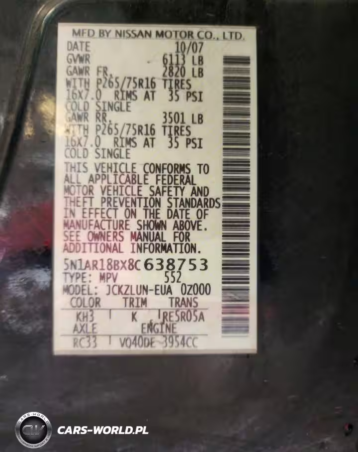 2008 Nissan Pathfinder S VIN:5N1AR18BX8C638753 - 14