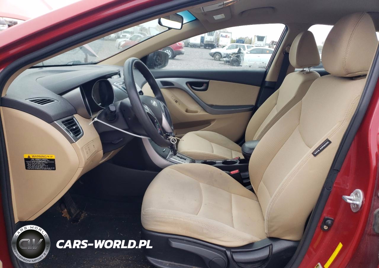2013 Hyundai Elantra Gls VIN:KMHDH4AEXDU564633 - 7