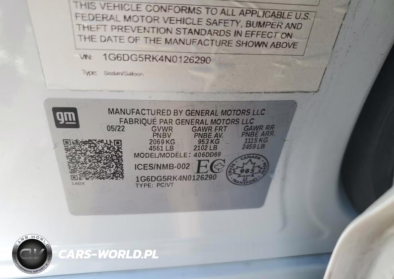 2022 Cadi Ct4 VIN:1G6DG5RK4N0126290 - 13