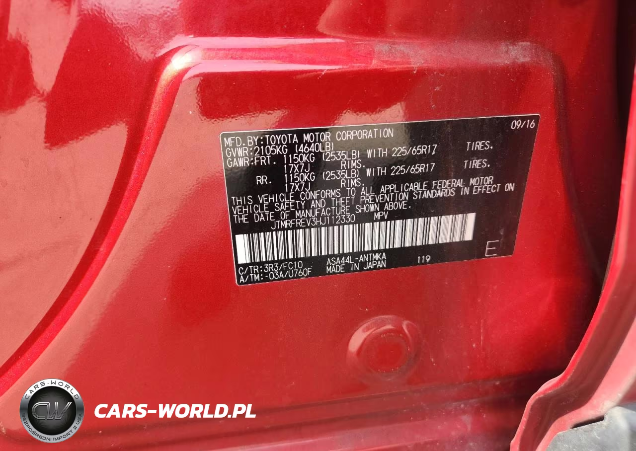 2017 Toyota Rav4 Xle VIN:JTMRFREV3HJ112330 - 12