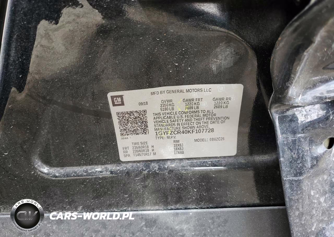 2019 Cadillac Xt4 VIN:1GYFZCR40KF107728 - 14