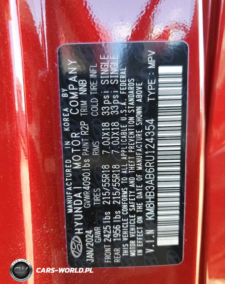 2024 Hyundai 230 VIN:KM8HB3AB6RU124354 - 14