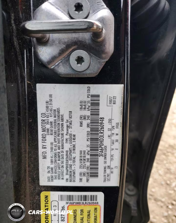 2020 Ford Fusion Se VIN:3FA6P0HD3LR260948 - 12