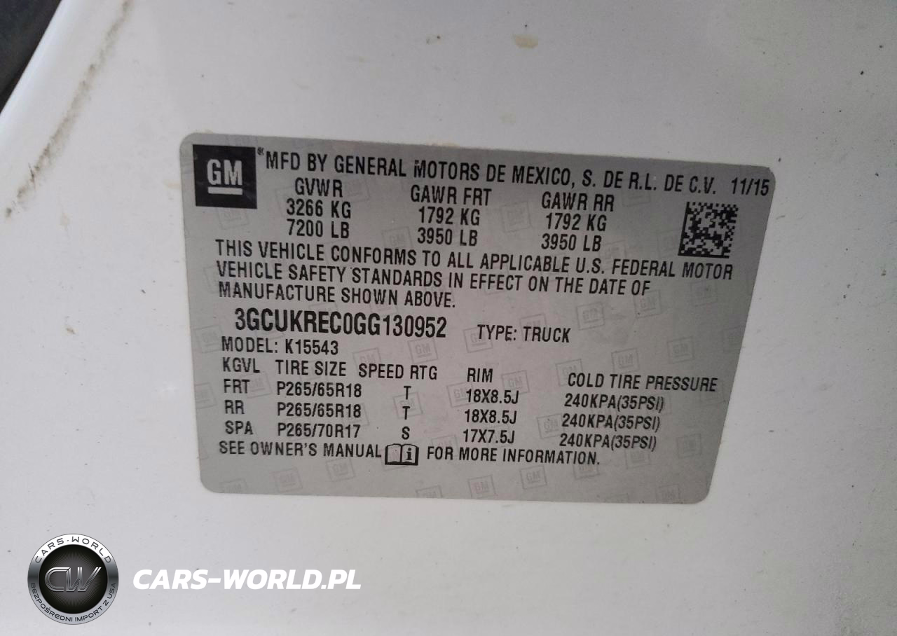 2016 Chevrolet Silverado K1500 Lt VIN:3GCUKREC0GG130952 - 12