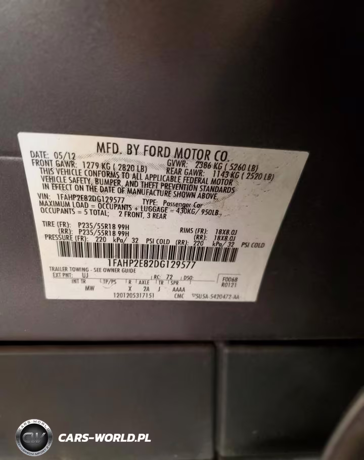2013 Ford Taurus Sel VIN:1FAHP2E82DG129577 - 12