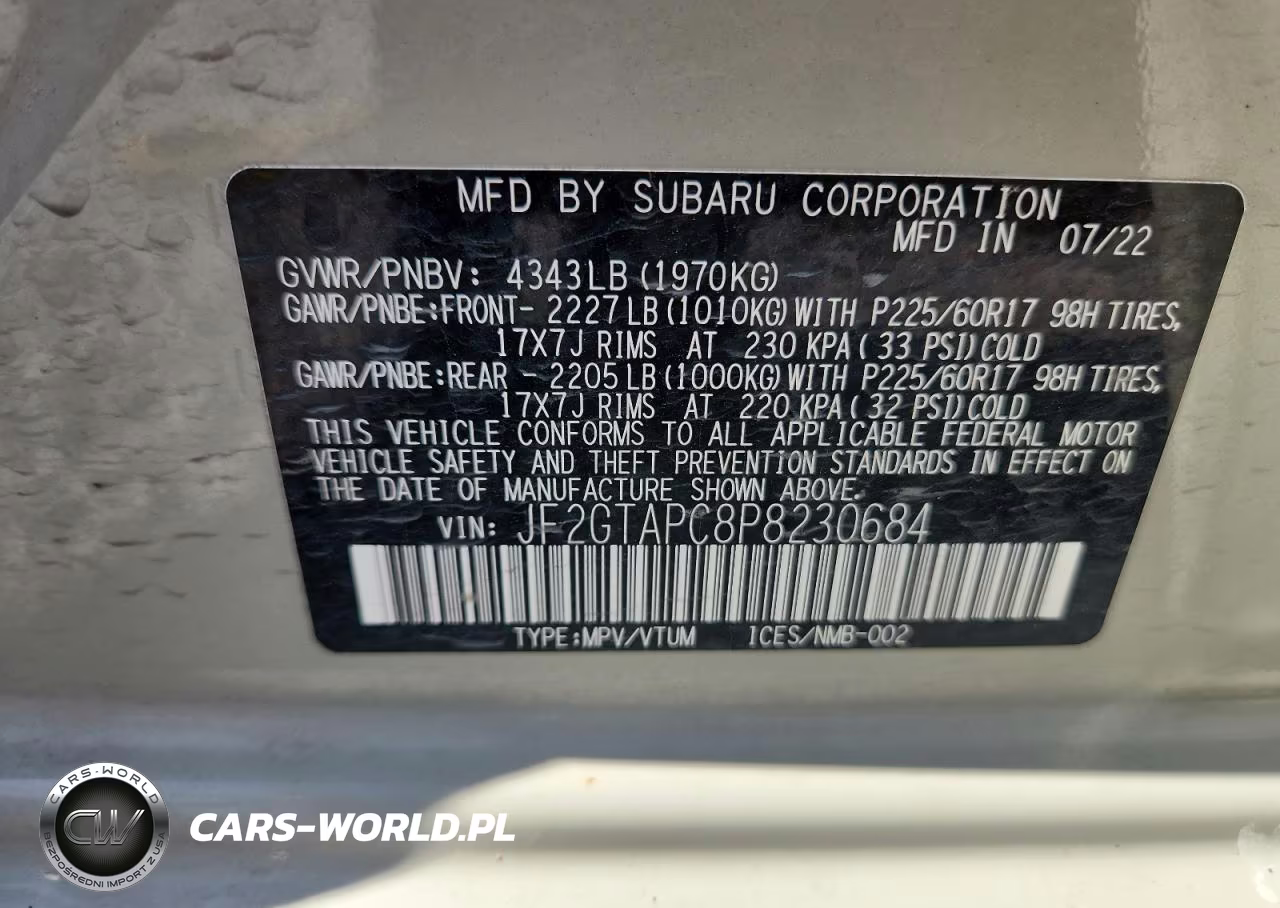 2023 Subaru Crosstrek Premium VIN:JF2GTAPC8P8230684 - 13