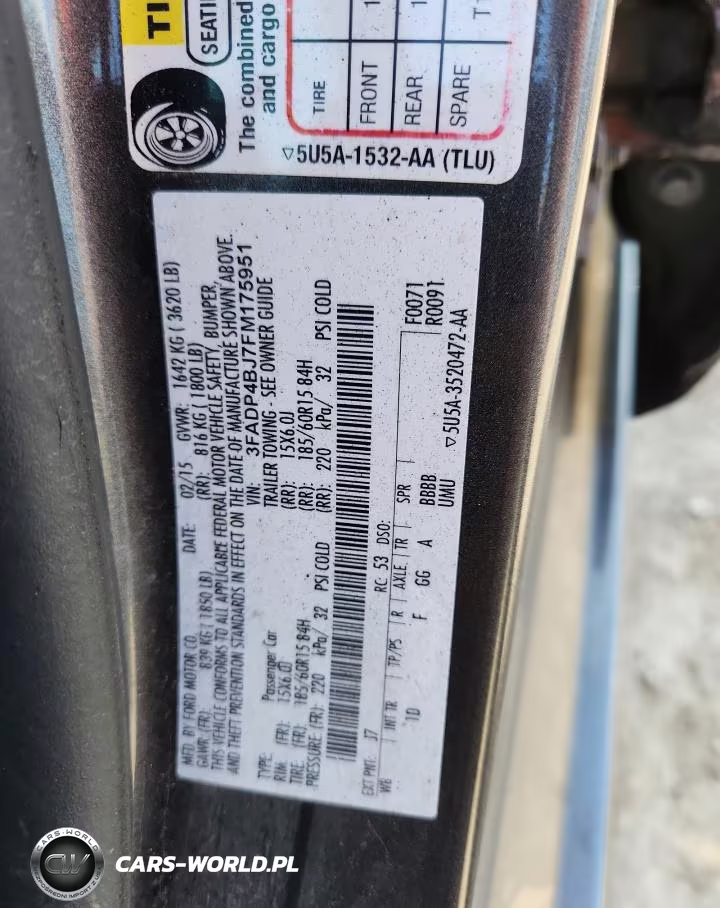 2015 Ford Fiesta Se VIN:3FADP4BJ7FM175951 - 12