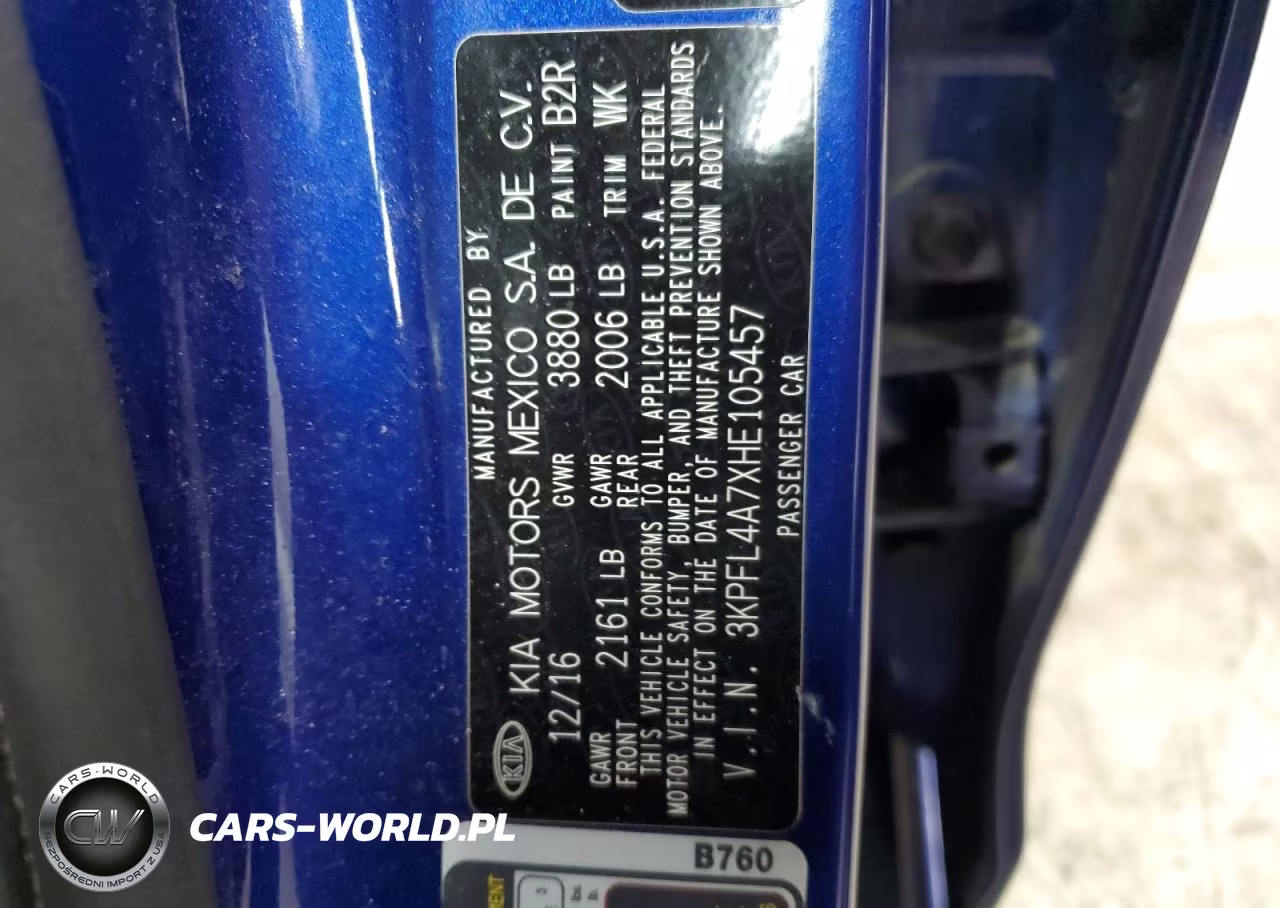2017 Kia Forte Lx VIN:3KPFL4A7XHE105457 - 13