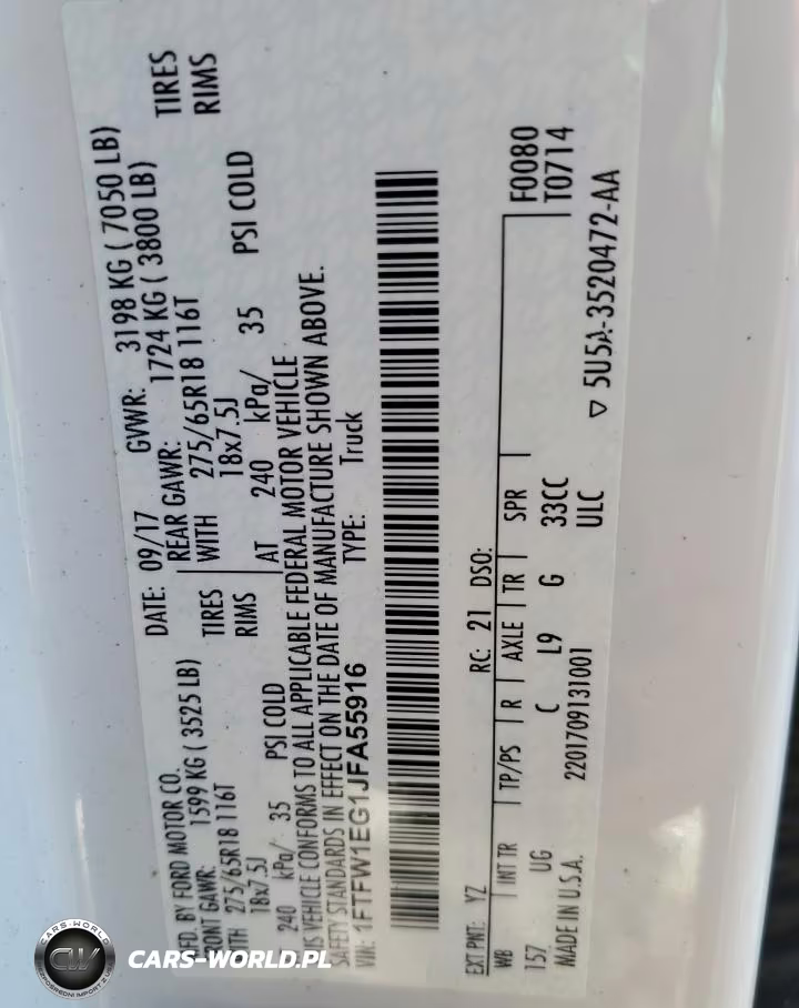 2018 Ford F150 Supercrew VIN:1FTFW1EG1JFA55916 - 12