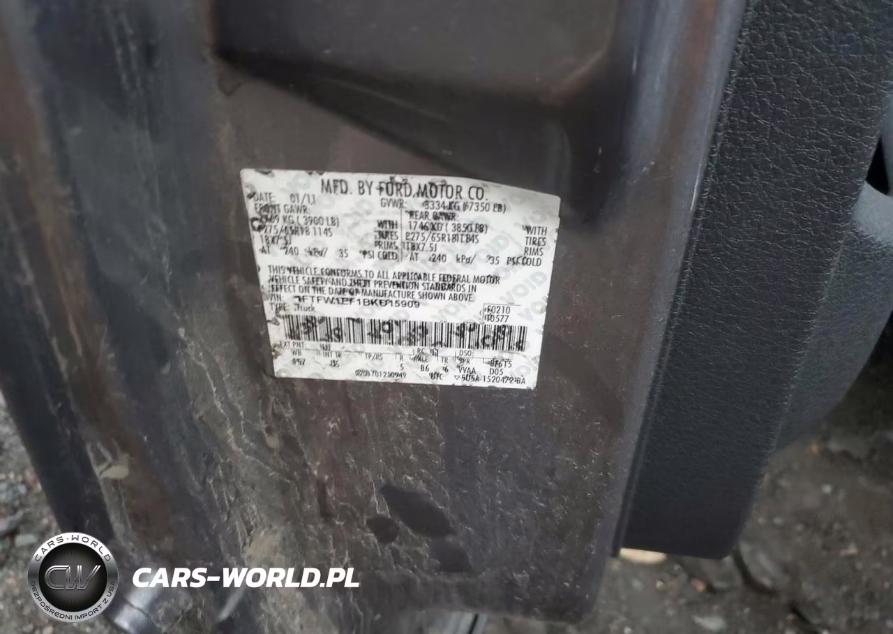 FORD F150 SUPER VIN:1FTFW1EF1BKD15909 - 12