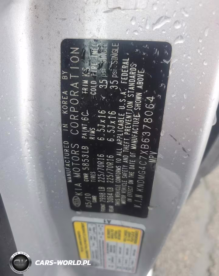 2011 Kia Sedona Lx VIN:KNDMG4C7XB6378064 - 13