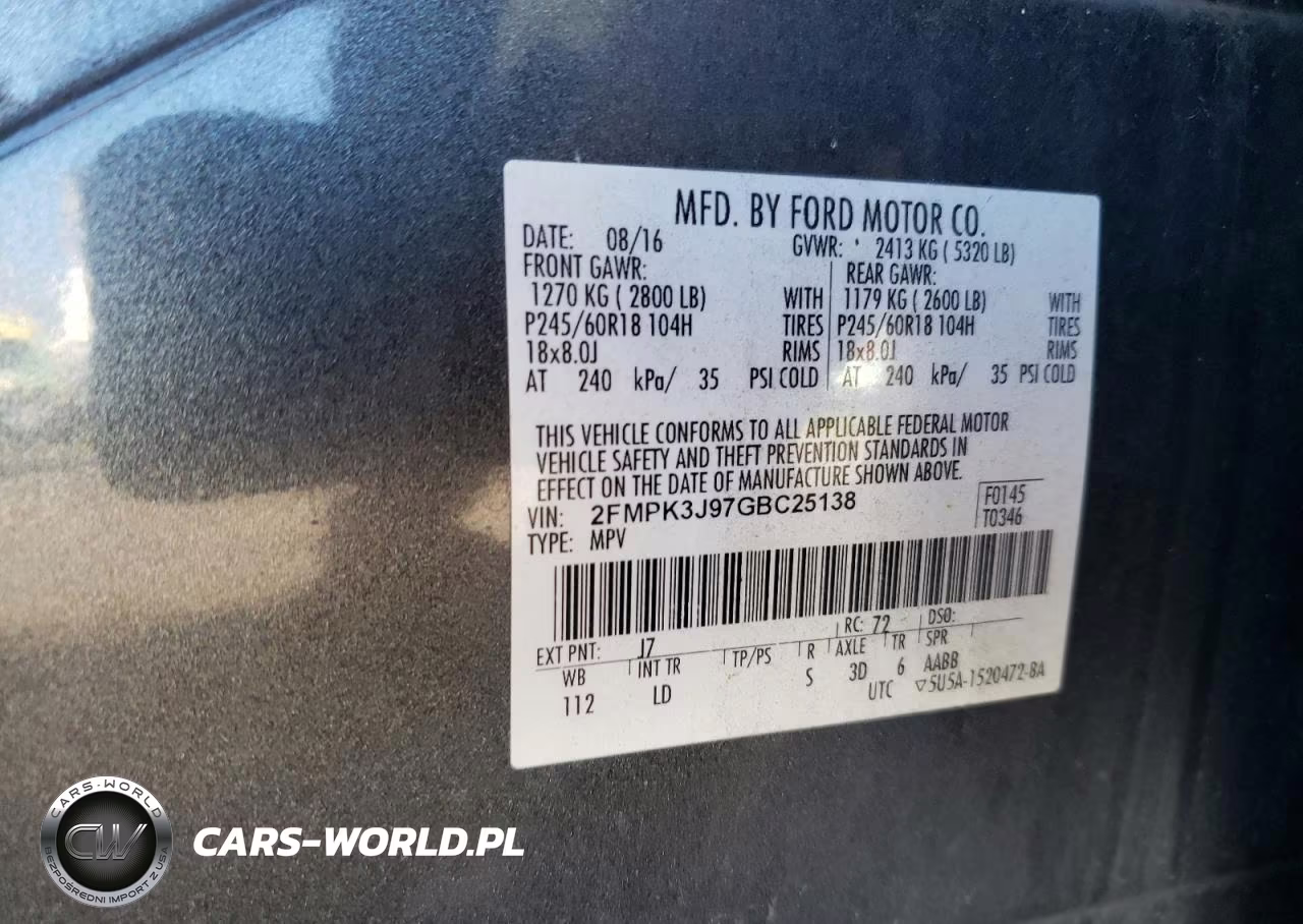 2016 Ford Edge Sel VIN:2FMPK3J97GBC25138 - 13