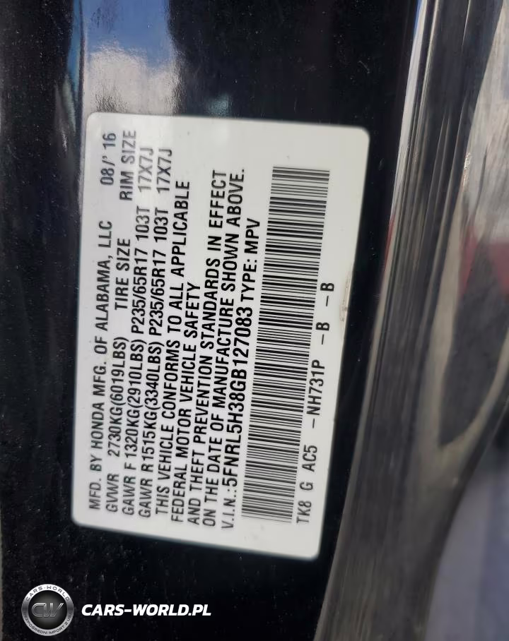 2016 Honda Odyssey Se VIN:5FNRL5H38GB127083 - 14