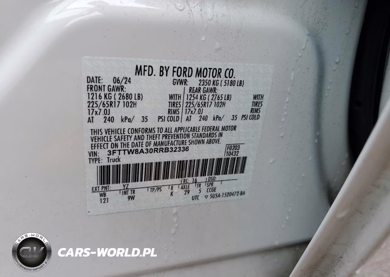 2024 Ford Maverick Xl VIN:3FTTW8A30RRB32336 - 12