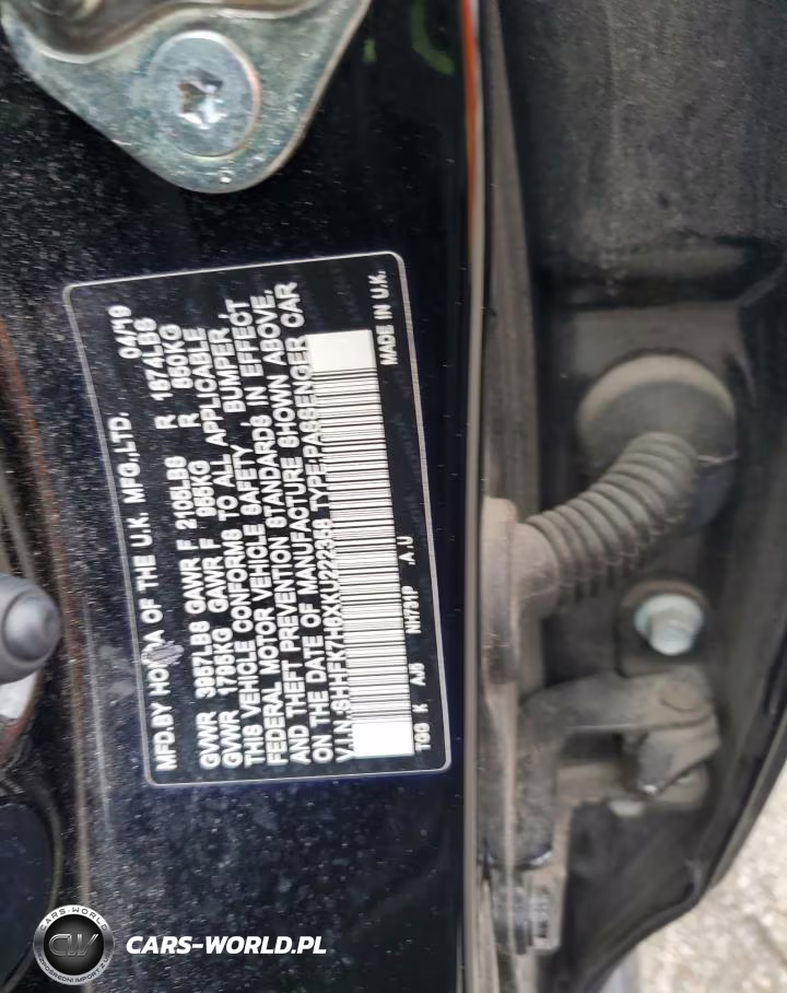 2019 Honda Civic Ex VIN:SHHFK7H6XKU222358 - 12