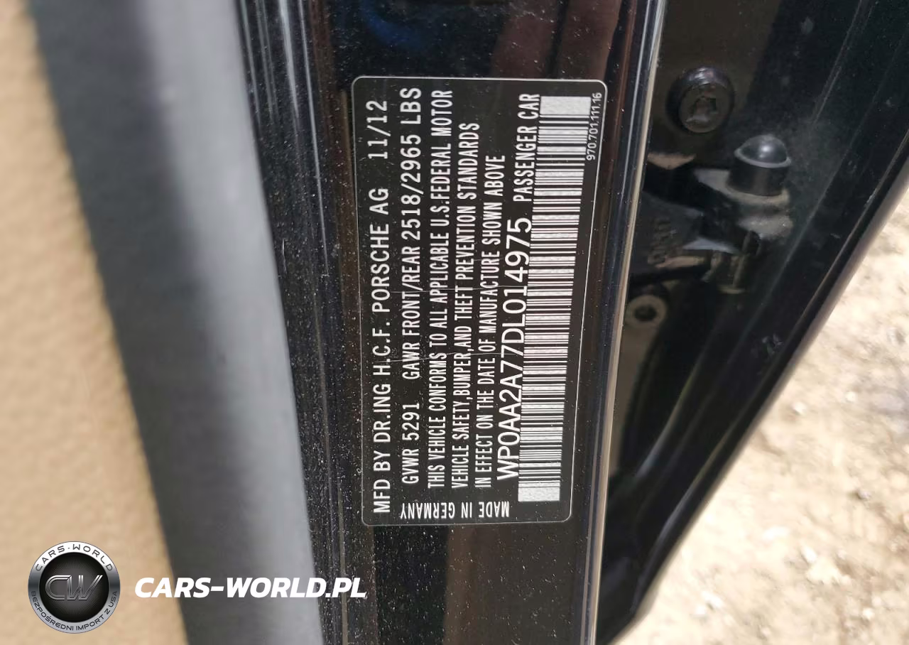 2013 Porsche Panamera 2 VIN:WP0AA2A77DL014975 - 12