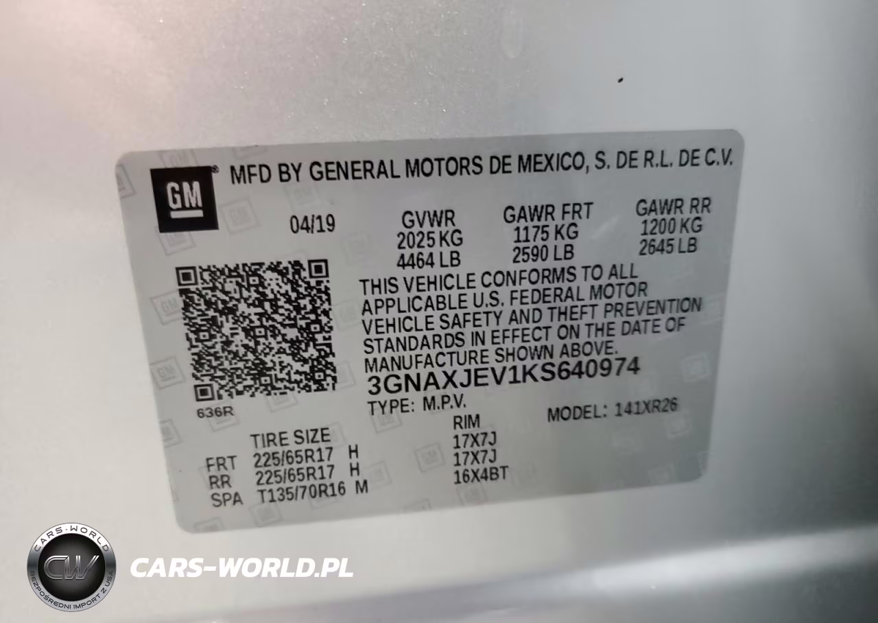 2019 Chevrolet Equinox Lt VIN:3GNAXJEV1KS640974 - 12
