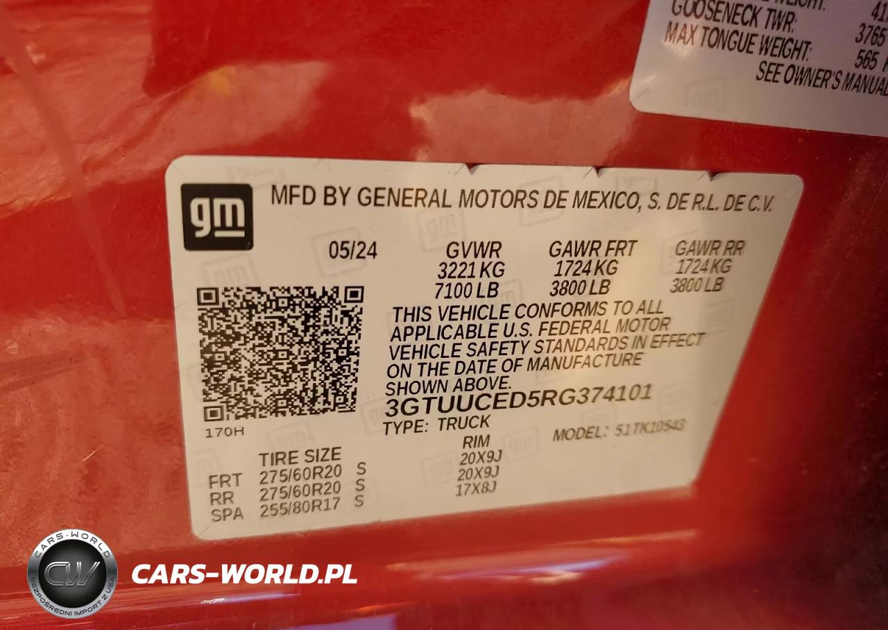 2024 GMC Sierra K1500 Elevation VIN:3GTUUCED5RG374101 - 13