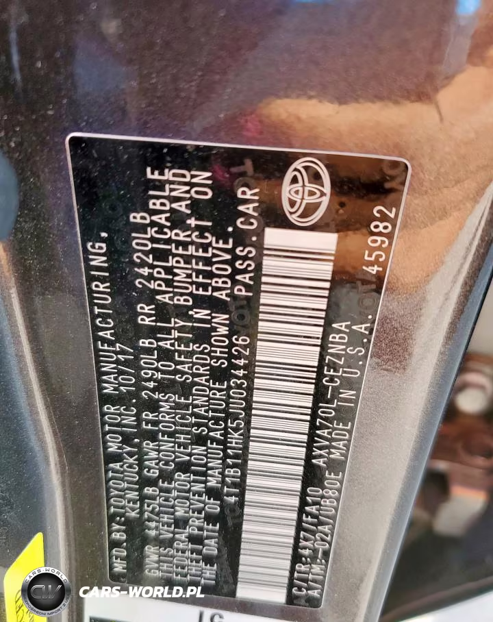 2018 Toyota Camry L VIN:4T1B11HK5JU034426 - 12