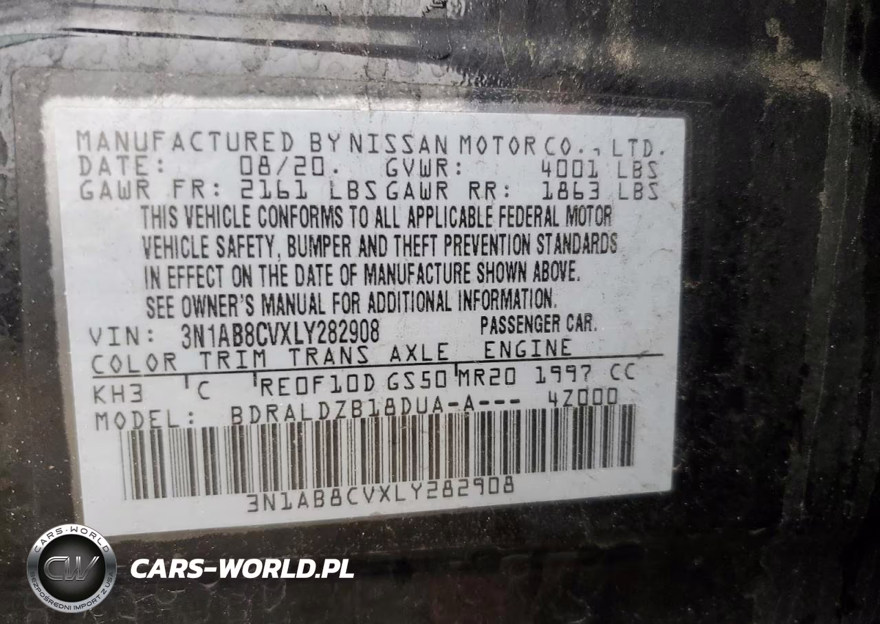 2020 Nissan Sentra Sv VIN:3N1AB8CVXLY282908 - 12