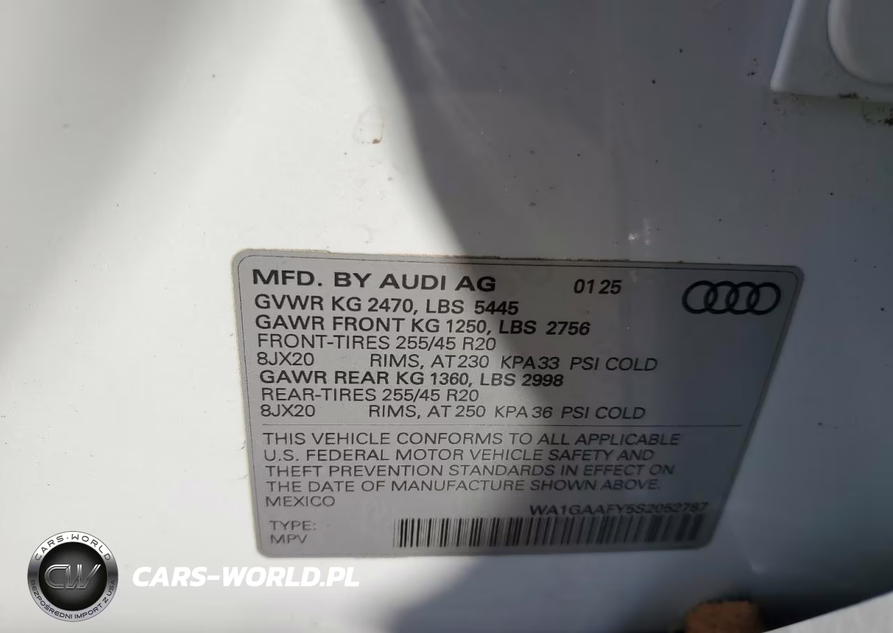 2025 Audi Q5 Premium 45 VIN:WA1GAAFY5S2052787 - 12