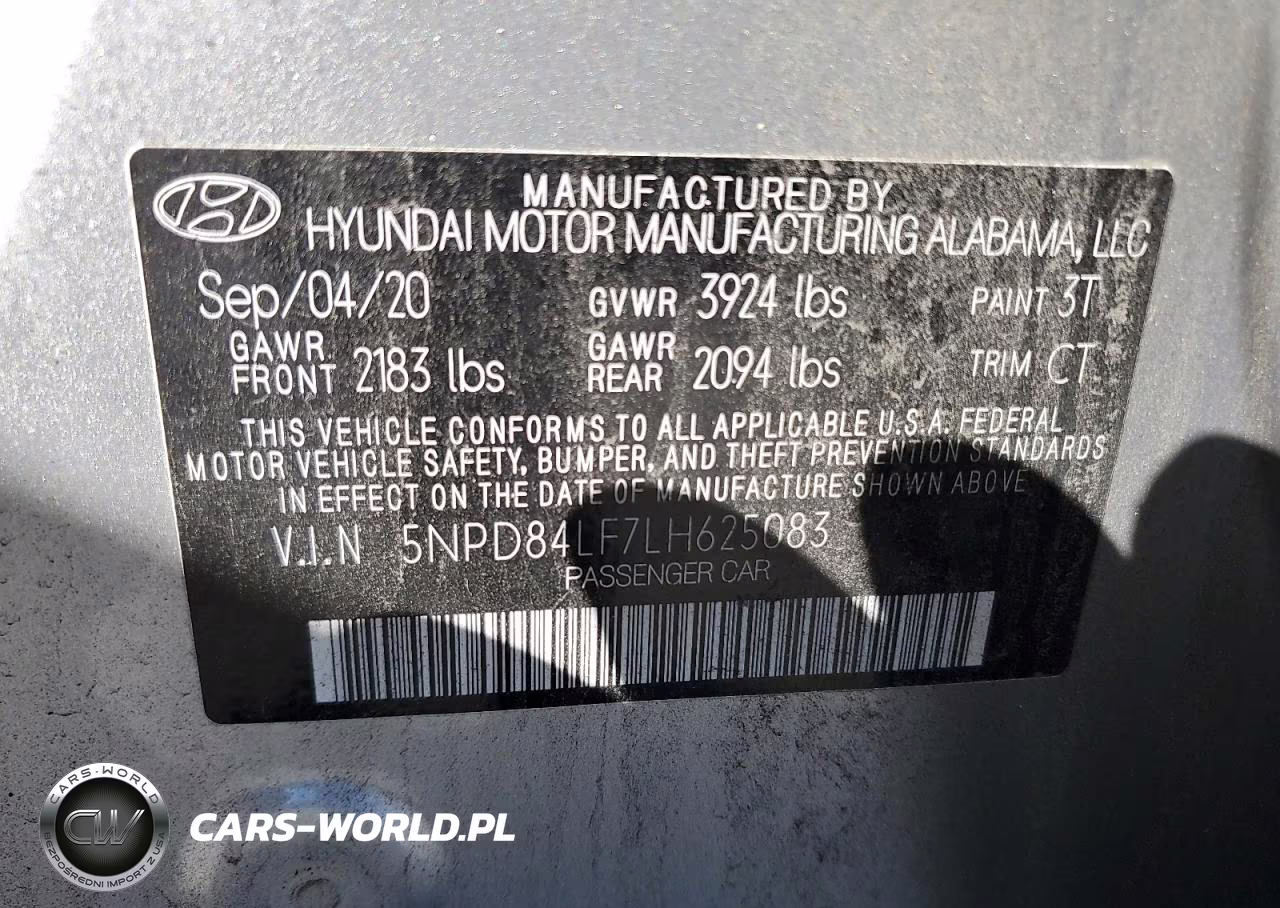 2020 Hyundai Elantra Sel VIN:5NPD84LF7LH625083 - 12