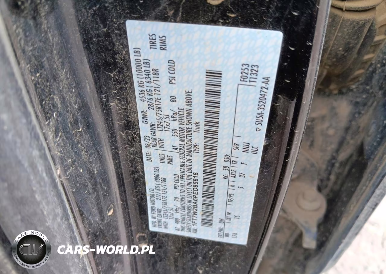 2023 Ford F250 Super Duty VIN:1FT7W2BA6PED85818 - 12