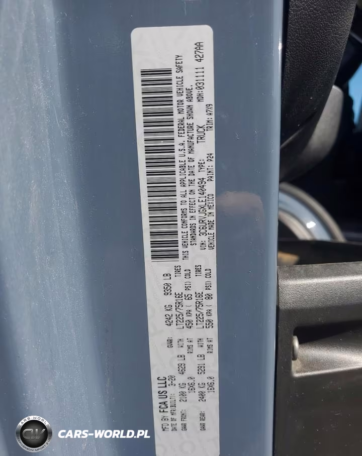 2020 Ram Promaster 3500 3500 High VIN:3C6URVJGXLE140494 - 13
