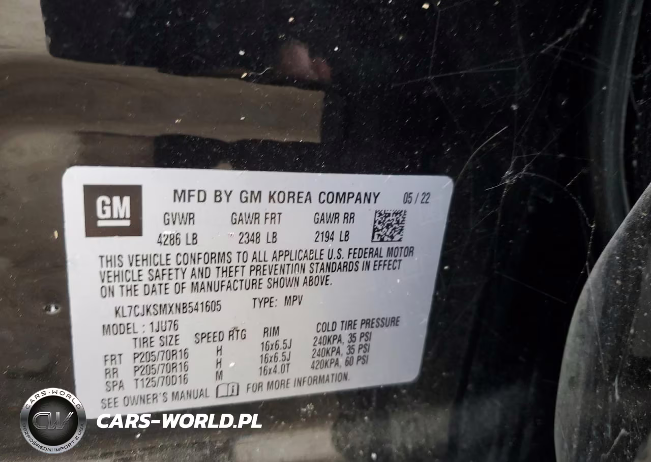 2022 Chevrolet Trax Ls VIN:KL7CJKSMXNB541605 - 12