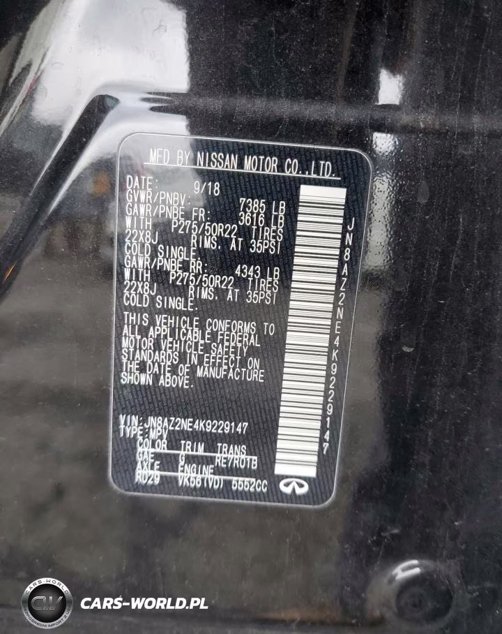 2019 Infiniti Qx80 Luxe VIN:JN8AZ2NE4K9229147 - 14