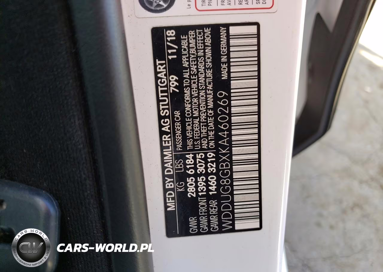 2019 Mercedes-Benz S 560 4Matic VIN:WDDUG8GBXKA460269 - 12