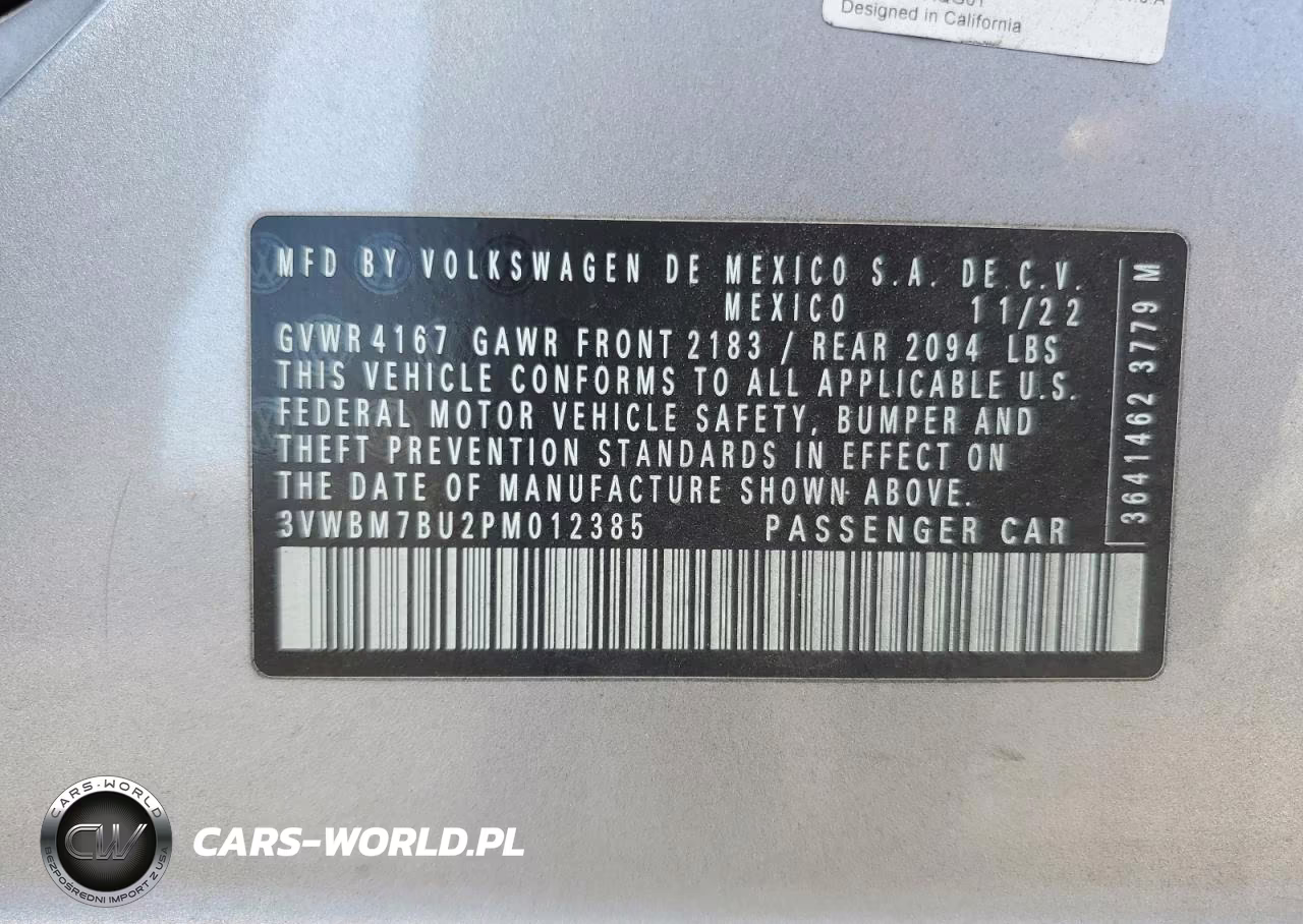 2023 Volkswagen Jetta Sport VIN:3VWBM7BU2PM012385 - 13