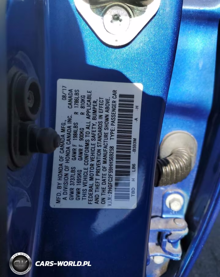 2017 Honda Civic Lx VIN:2HGFC2F59HH569258 - 13