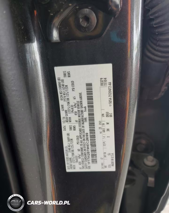 2017 Ford F250 Super Duty VIN:1FT7W2BT9HEC28089 - 12