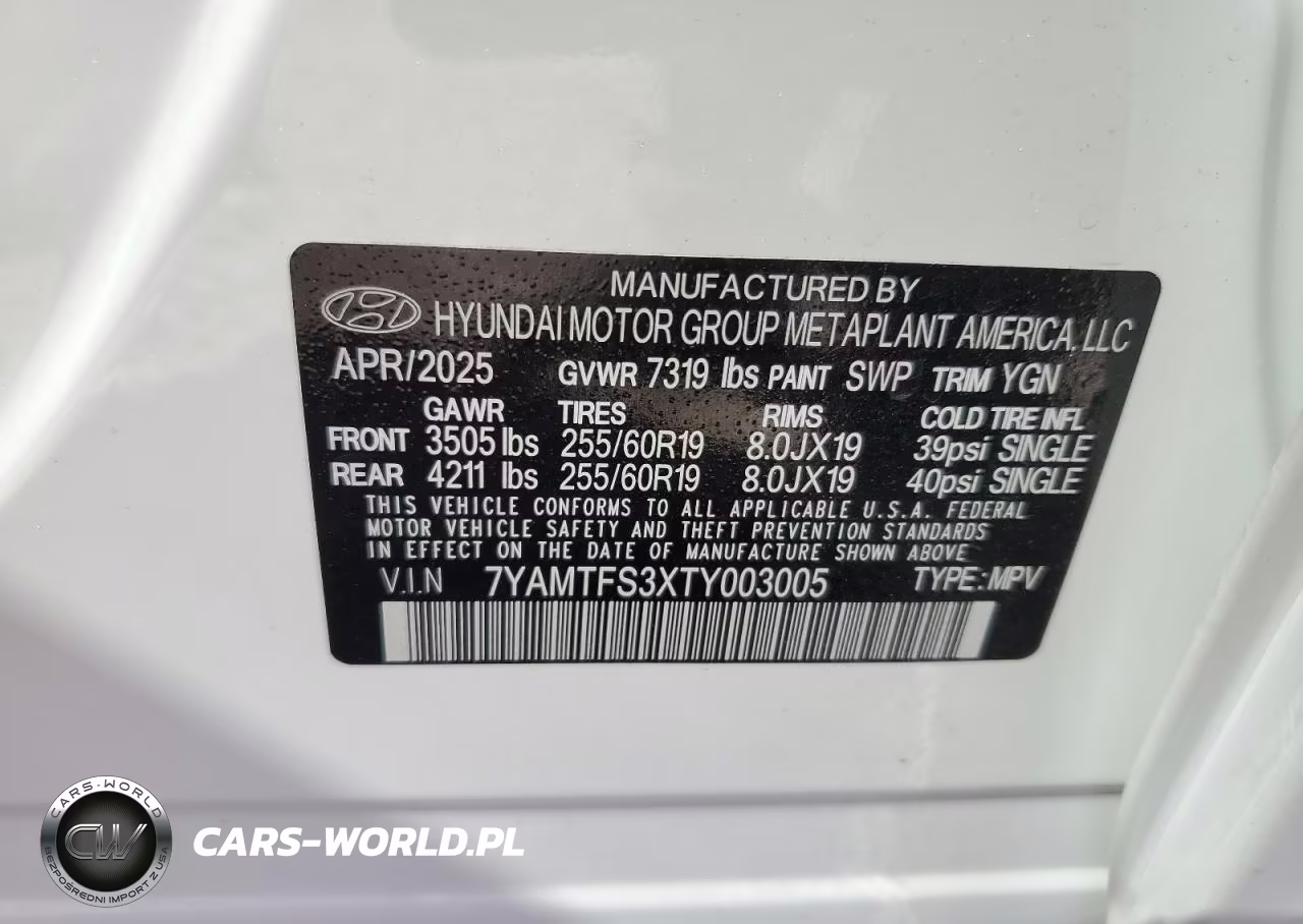 2026 Hyundai Ioniq 9 Se VIN:7YAMTFS3XTY003005 - 13