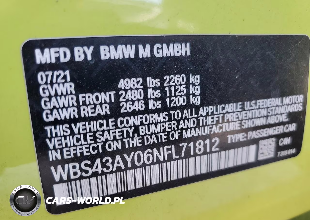2022 BMW M3 Competition VIN:WBS43AY06NFL71812 - 12