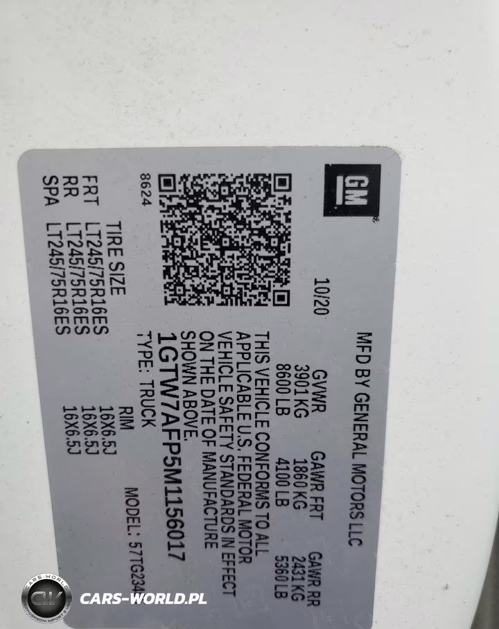 2021 GMC Savana G2500 VIN:1GTW7AFP5M1156017 - 13