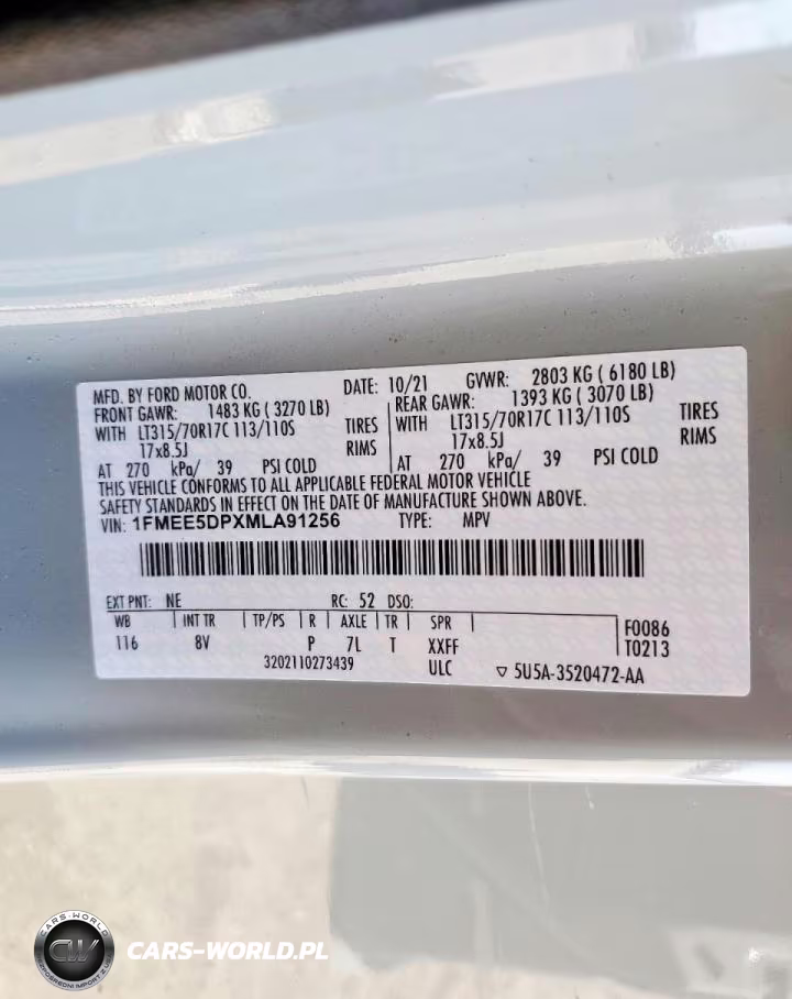 2021 Ford Bronco Base VIN:1FMEE5DPXMLA91256 - 14
