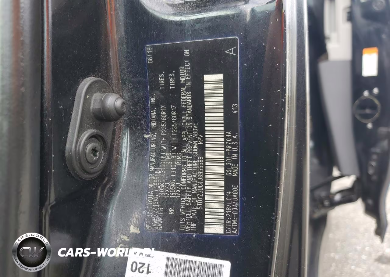 2018 Toyota Sienna Xle VIN:5TDYZ3DC4JS955588 - 13
