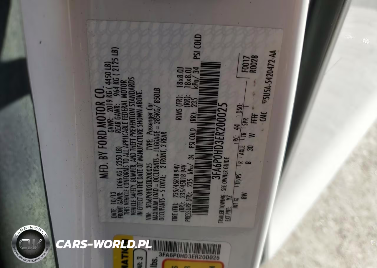 2014 Ford Fusion Se VIN:3FA6P0HD3ER200025 - 12
