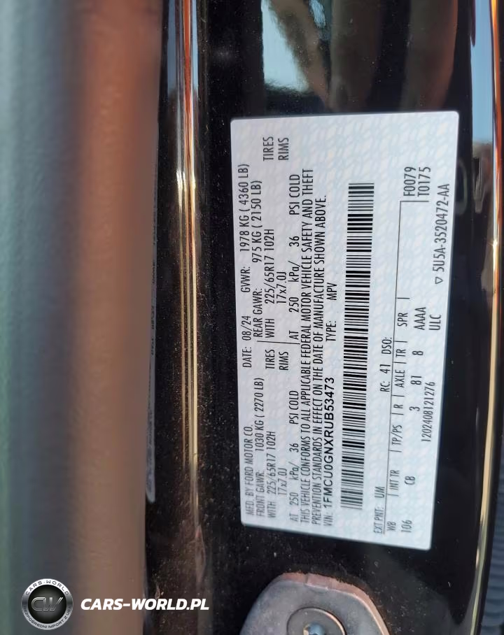 2024 Ford Escape Active VIN:1FMCU0GNXRUB53473 - 13