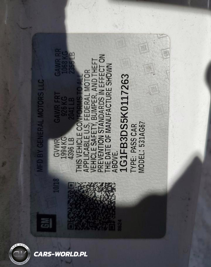 2021 Chevrolet Camaro Ls VIN:1G1FB3DS5K0117263 - 12