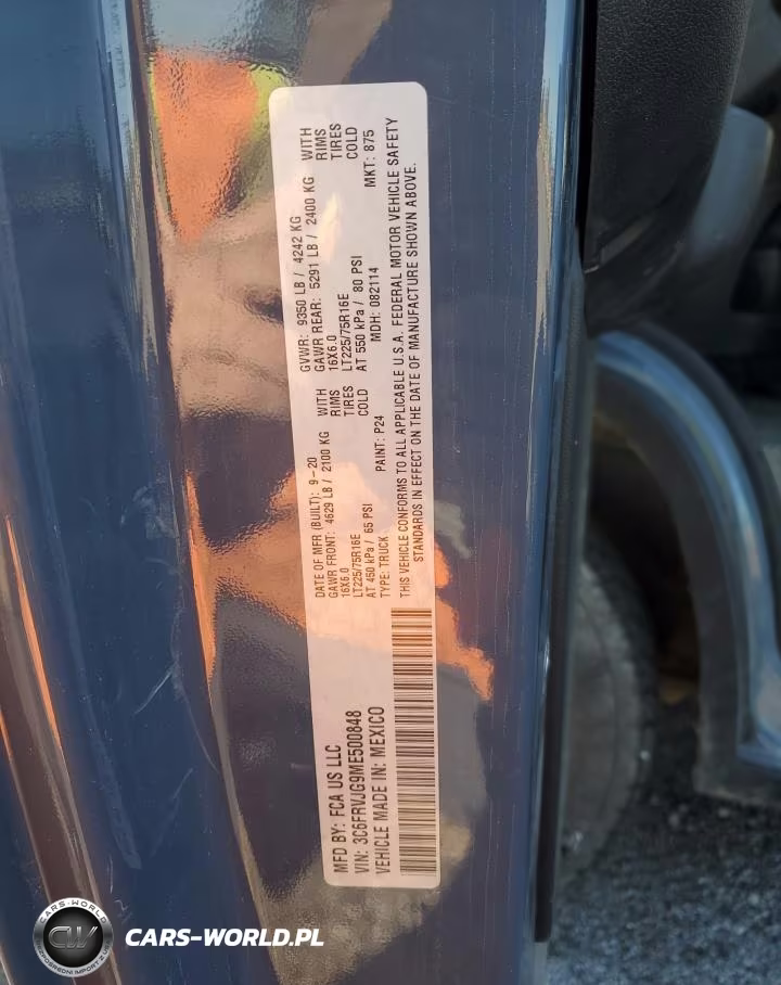 2021 Ram Promaster 3500 3500 High VIN:3C6FRVJG9ME500848 - 13