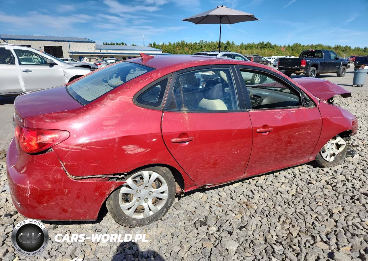 2010 Hyundai Elantra Blue VIN:KMHDU4AD1AU156536 - 3