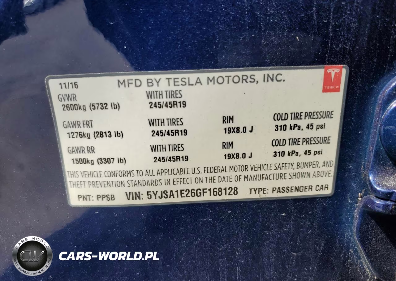 2016 Tesla Model S VIN:5YJSA1E26GF168128 - 12