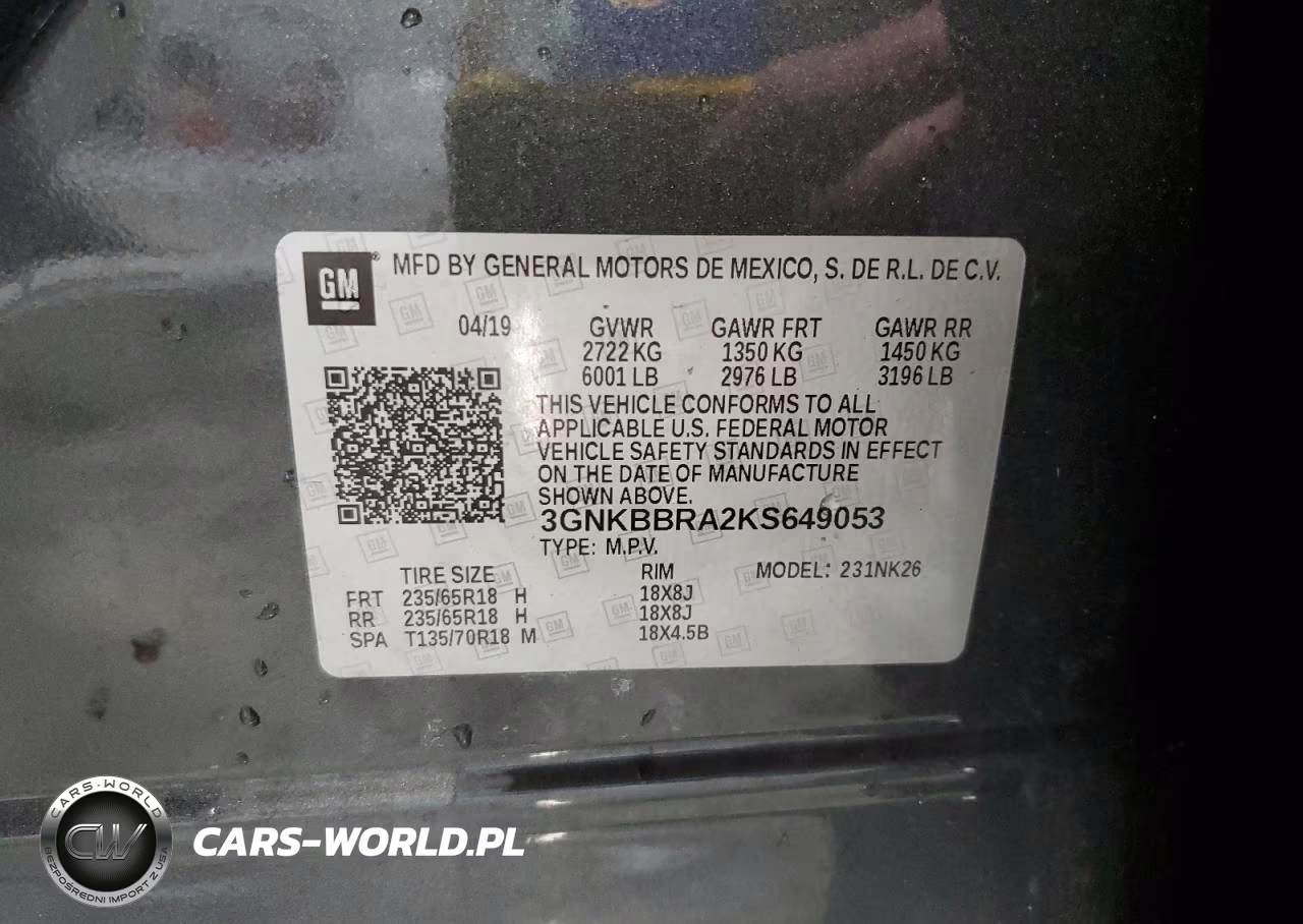 2019 Chevrolet Blazer 1Lt VIN:3GNKBBRA2KS649053 - 13
