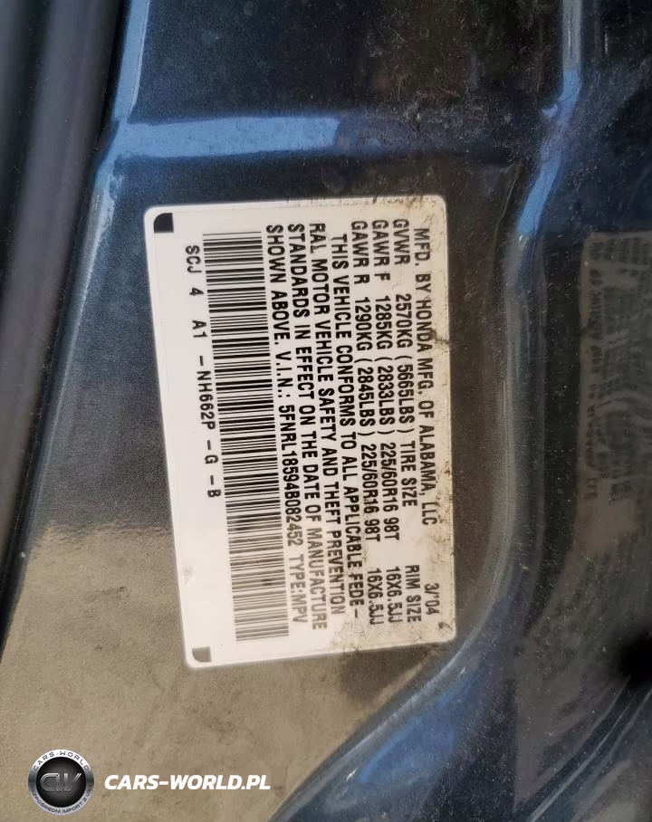 2004 Honda Odyssey Lx VIN:5FNRL18594B082452 - 13