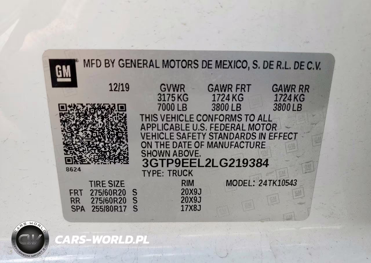 2020 GMC Sierra K1500 At4 VIN:3GTP9EEL2LG219384 - 13