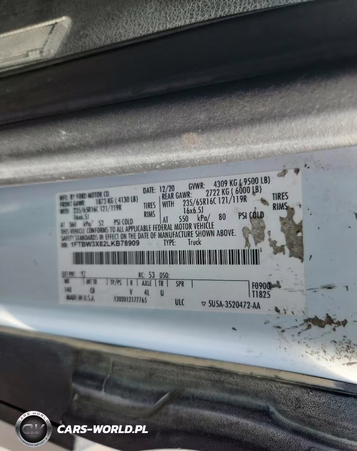 2020 Ford Transit T-350 VIN:1FTBW3X82LKB78909 - 13